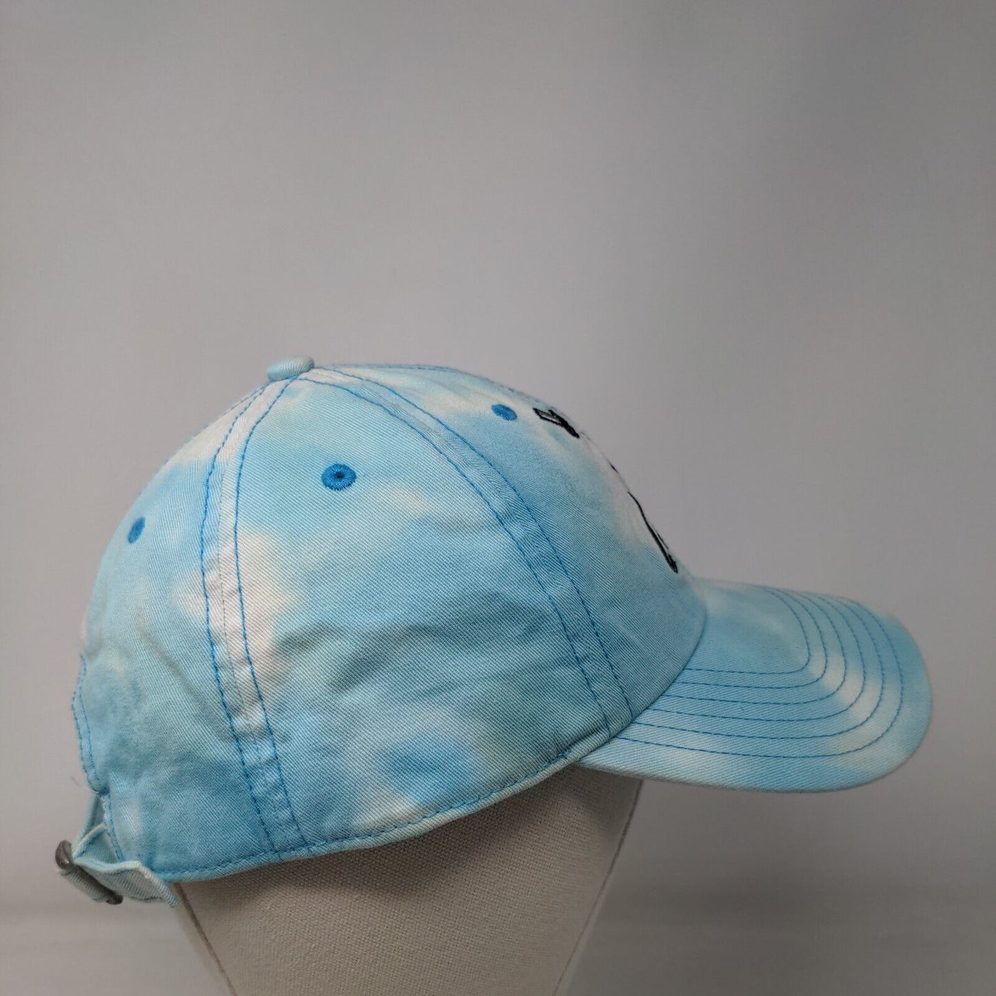 Rick And Morty Slideback Hat Blue OSFM Adjustable Embroidered Tie Dye