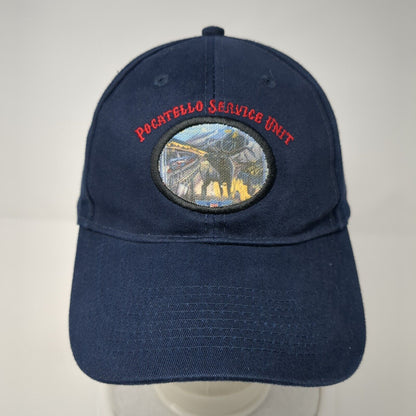 Pocatello Service Unit Slideback Hat Blue One Size Embroidered Otto