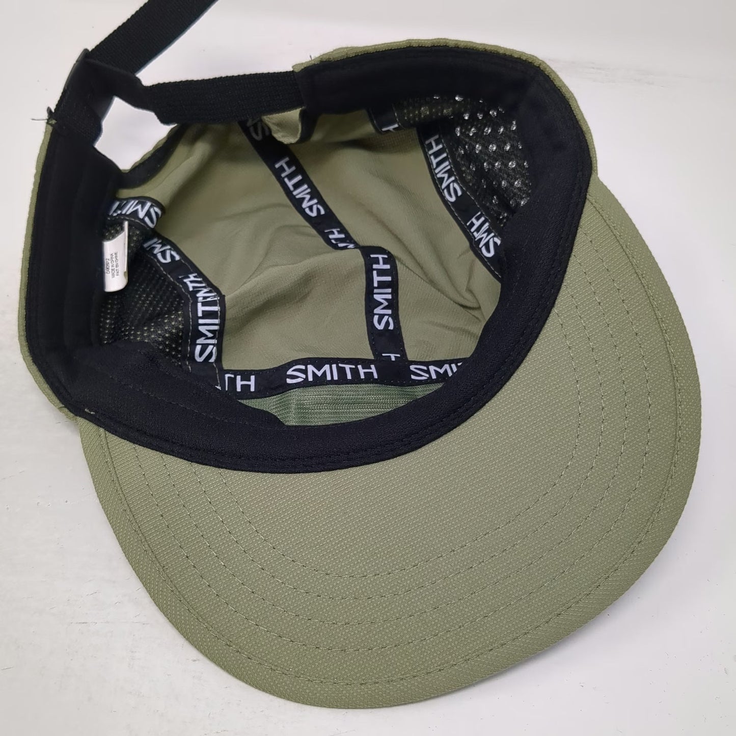 Smith 1965 5 Panel Green One Size Laser Cut Polyester Strapback Hat Outdoor