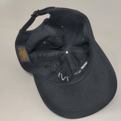 SAVVI Slideback Hat Black One Size Adjustable Embroidered The Classics Yupoong