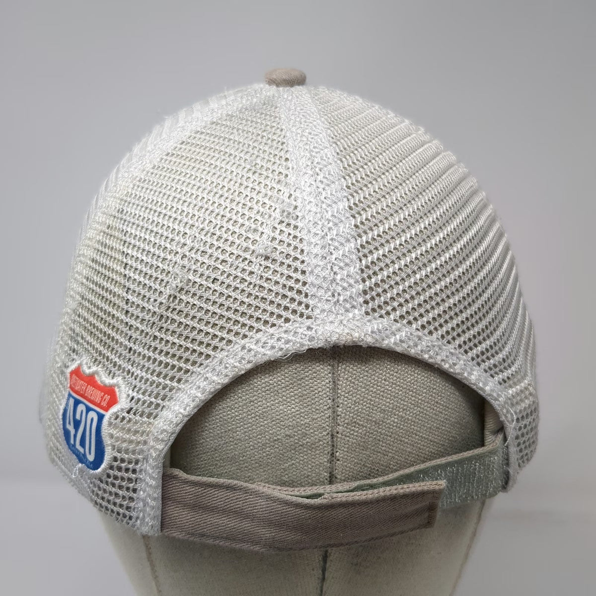 SweetWater Brewing Co Baseball Cap Beige One Size Mesh Back Strapback Craft hat