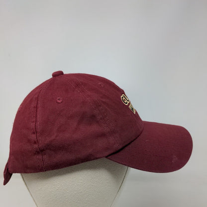 Cloud Wars Slideback Hat Red Burgundy One Size Embroidered 6 Panel