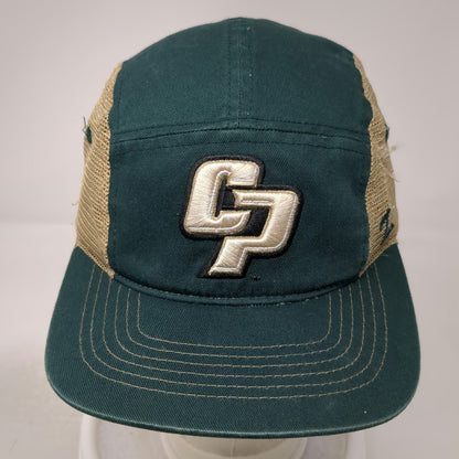 Cal Poly Mustangs NCAA Zephyr 5 Panel Green Beige One Size Mesh Snapback Hat