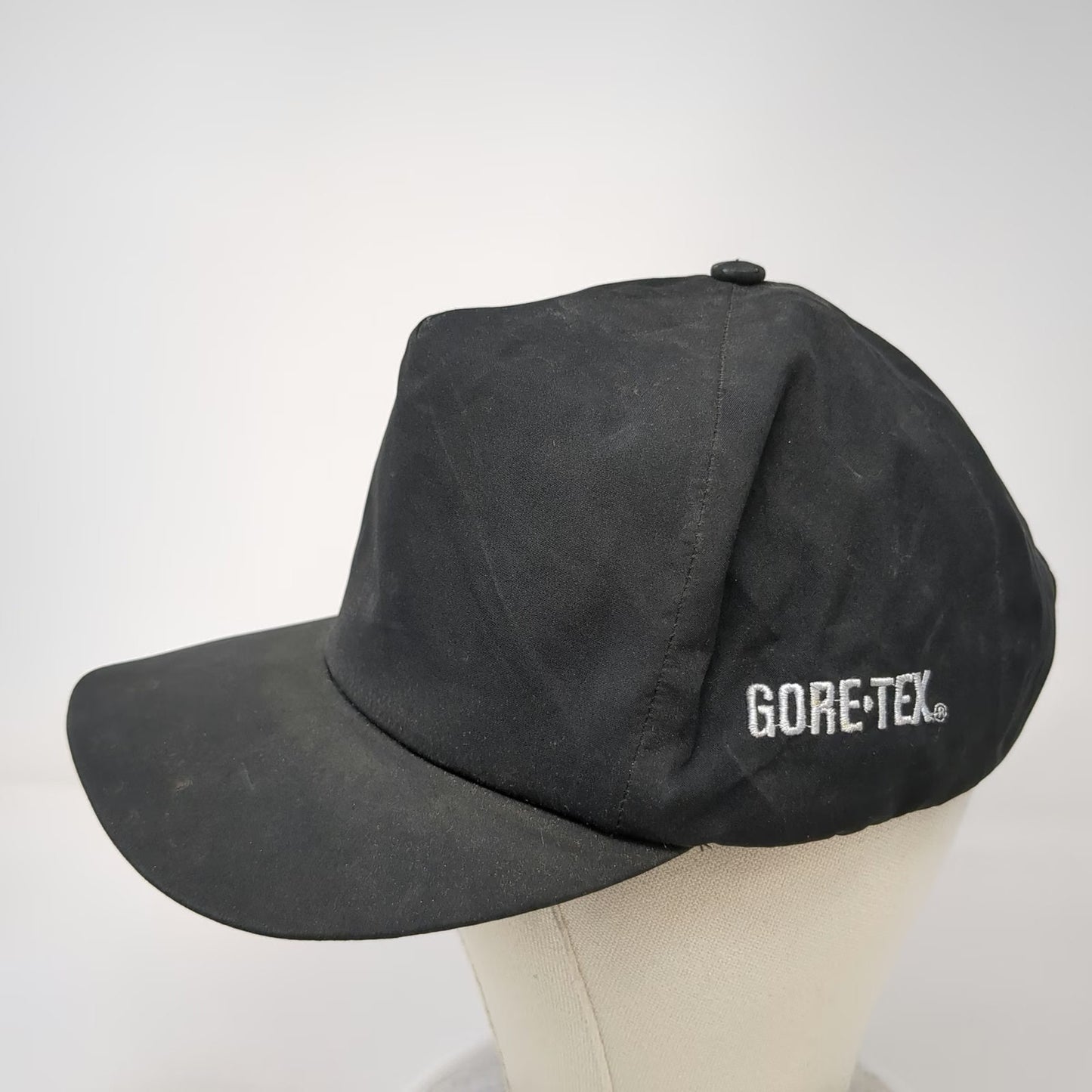 Mad Hatters Gore-Tex 5 Panel Hat Black One Size Snapback Side Logo Embroidery