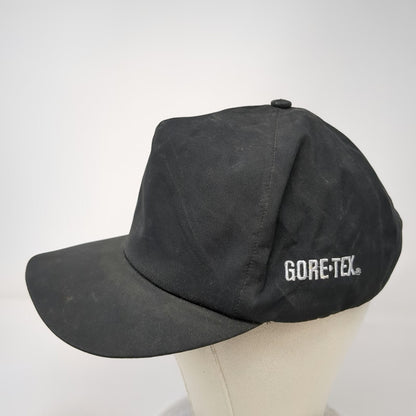Mad Hatters Gore-Tex 5 Panel Hat Black One Size Snapback Side Logo Embroidery