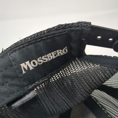Mossberg Trucker Hat Beige Black One Size Patch Mesh Back Snapback Firearms Cap