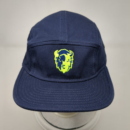 Otto Slideback 5 Panel Cap Blue OSFM Adjustable Embroidered Vented Holes Cotton