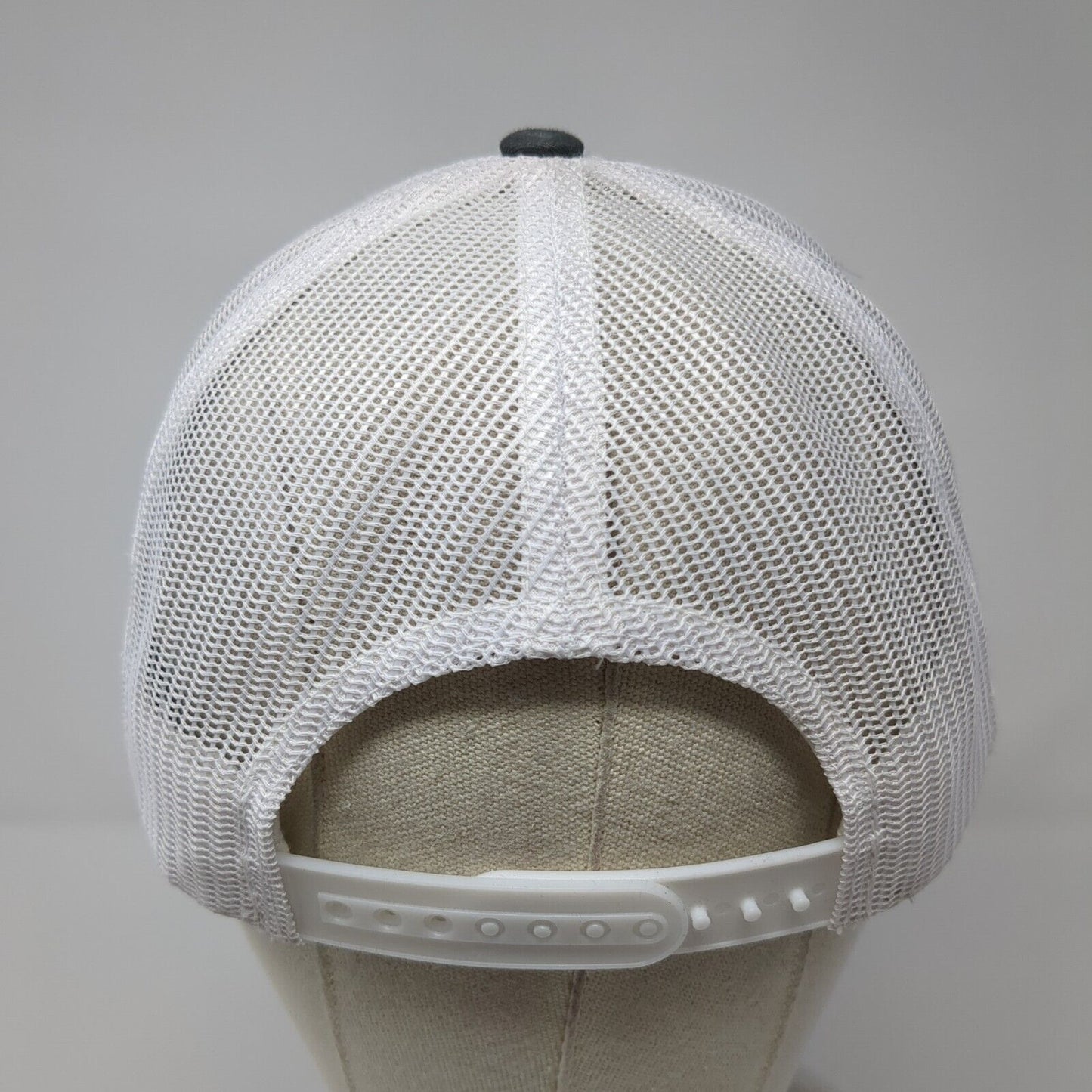 Km Snapback Trucker Hat Gray One Size Adjustable Mesh Back Classics Yupoong