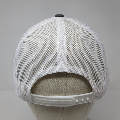 Km Snapback Trucker Hat Gray One Size Adjustable Mesh Back Classics Yupoong