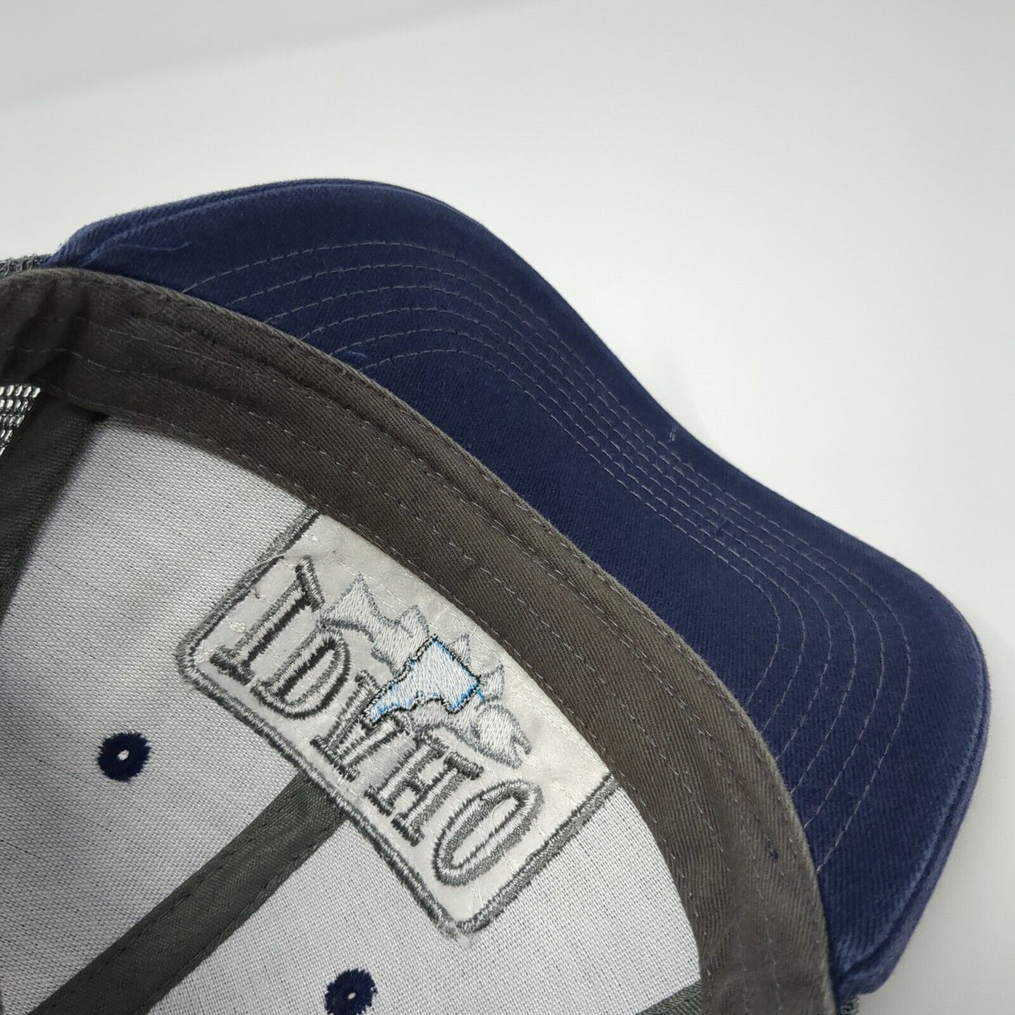 Idaho Snapback Trucker Hat Blue OS Adjustable Mesh Back Arcadian Outfitters