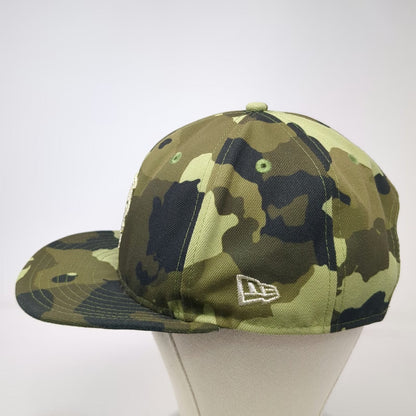 New York Mets MLB New Era Snapback Hat Green Camo One Size Flat Bill 9FIFTY