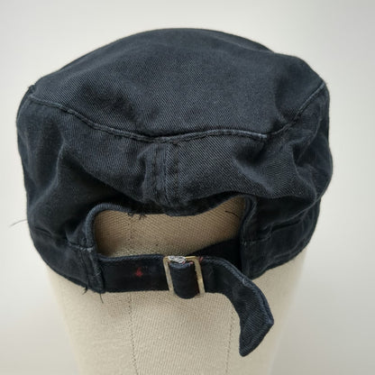 H&M Army Cap Black M Adjustable Cotton Slideback Hat Garment Quality Side Tag