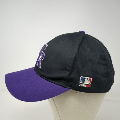 Colorado Rockies MLB OC Sports Baseball Cap Black Purple One Size Strapback Hat