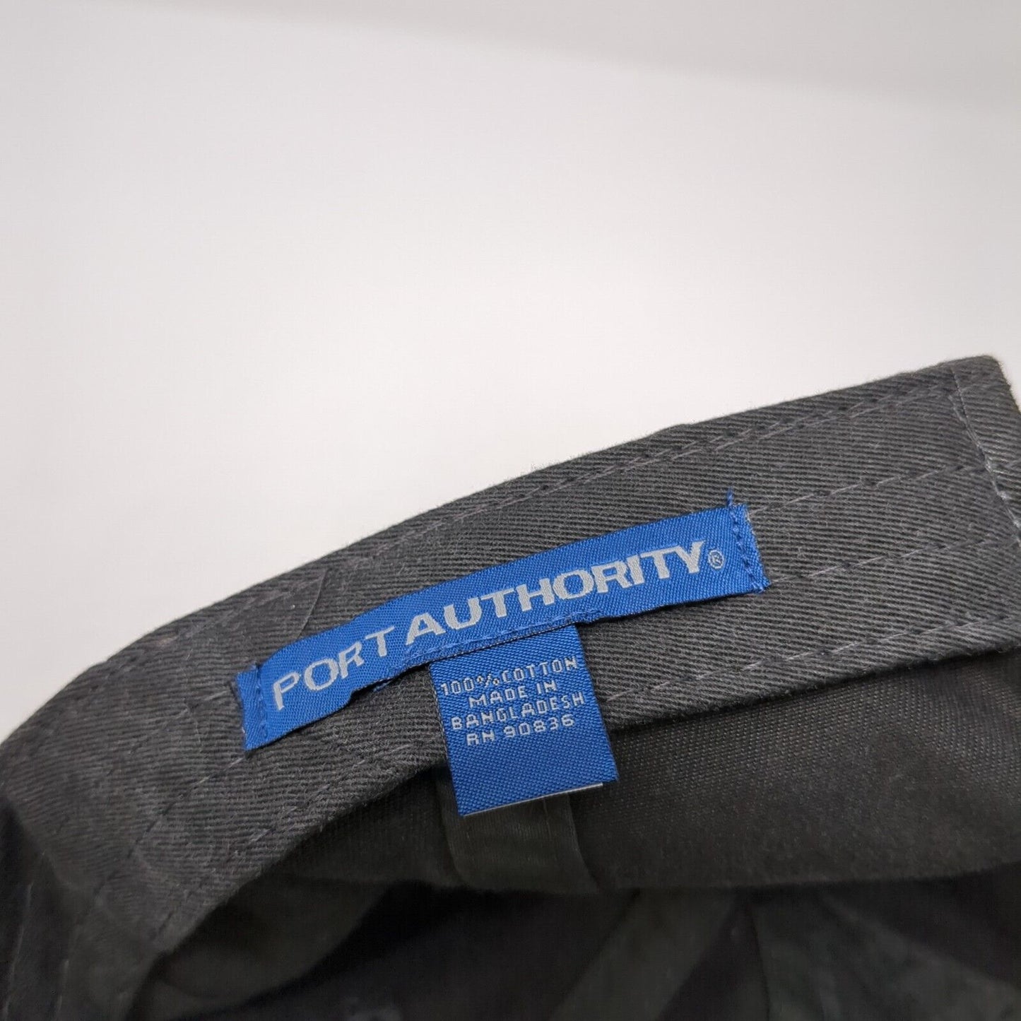 End Can Slideback Hat Black One Size Adjustable Embroidered Port Authority