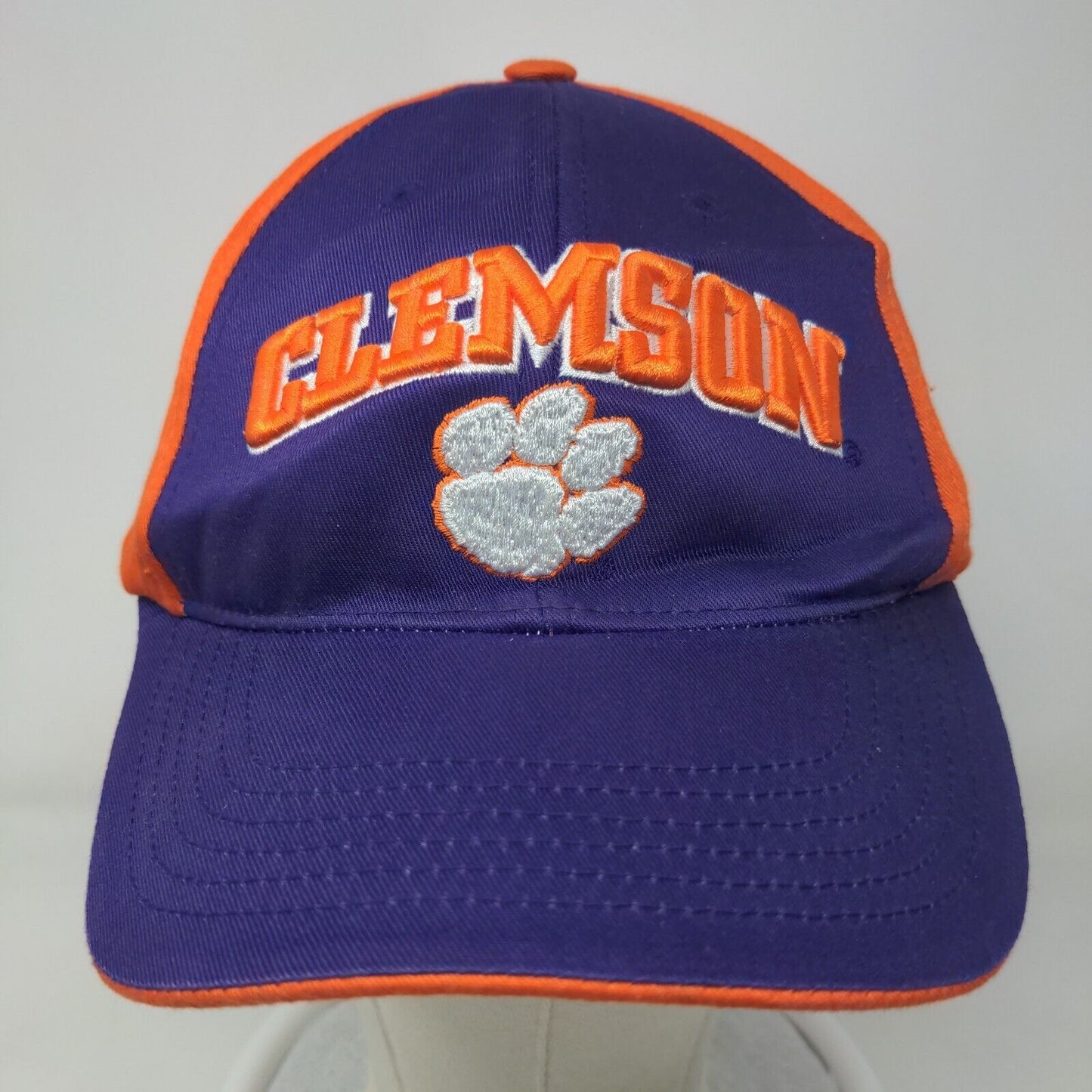 Collegiate Headwear Men's Strapback Hat Multi Clemson Tigers Embroidered Logo