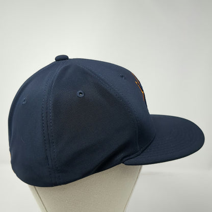 Spiderz Baseball Cap Blue S/M Embroidered Spider Cactus Stretch Fit Hat