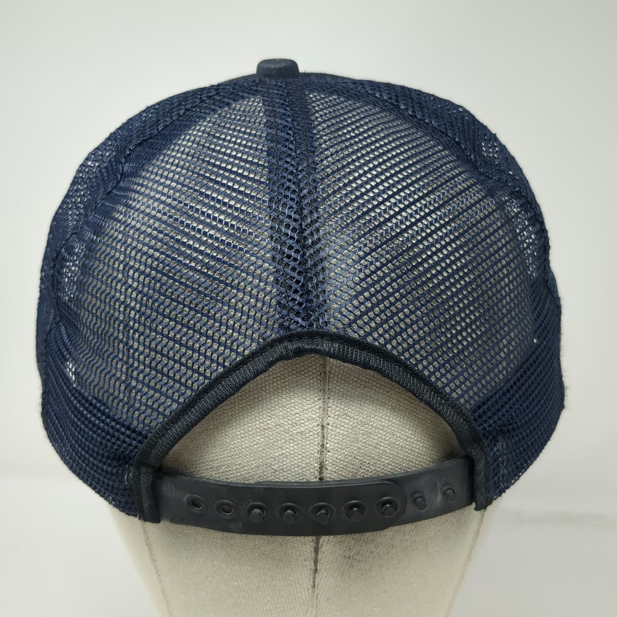 New Era Trucker Hat Blue L Mesh Back Snapback Soviet Patch Hat Vintage KGB