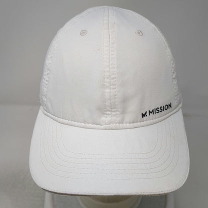 Mission Baseball Cap White One Size Strapback Cooling Performance Athletic Hat