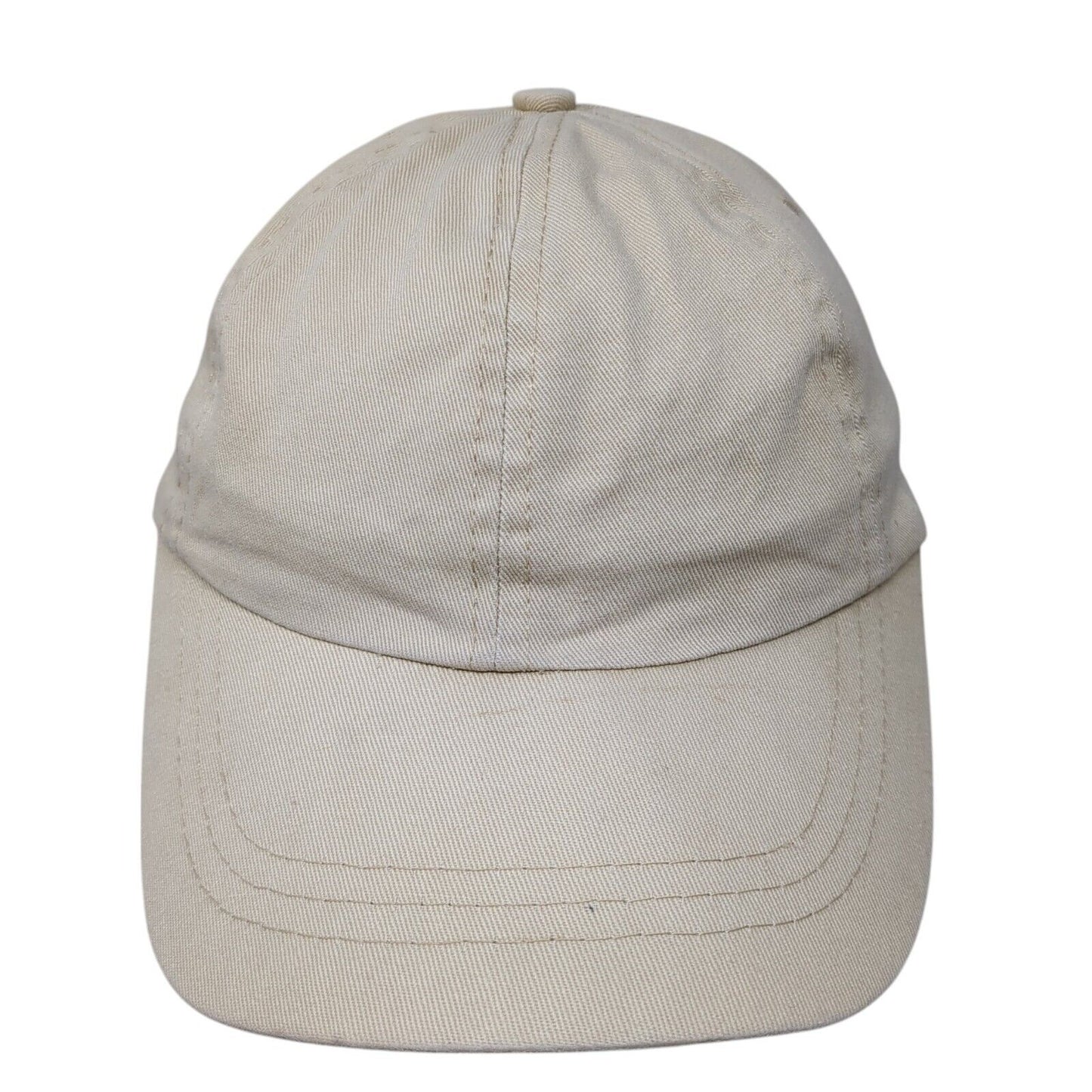 Unbranded Strapback Hat Tan One Size Blank Adjustable 6 Panel Solid