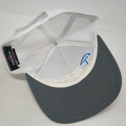 Pacific Headwear Trucker Hat Gray White OSFM Blue Umbrella Waterproofing Mesh