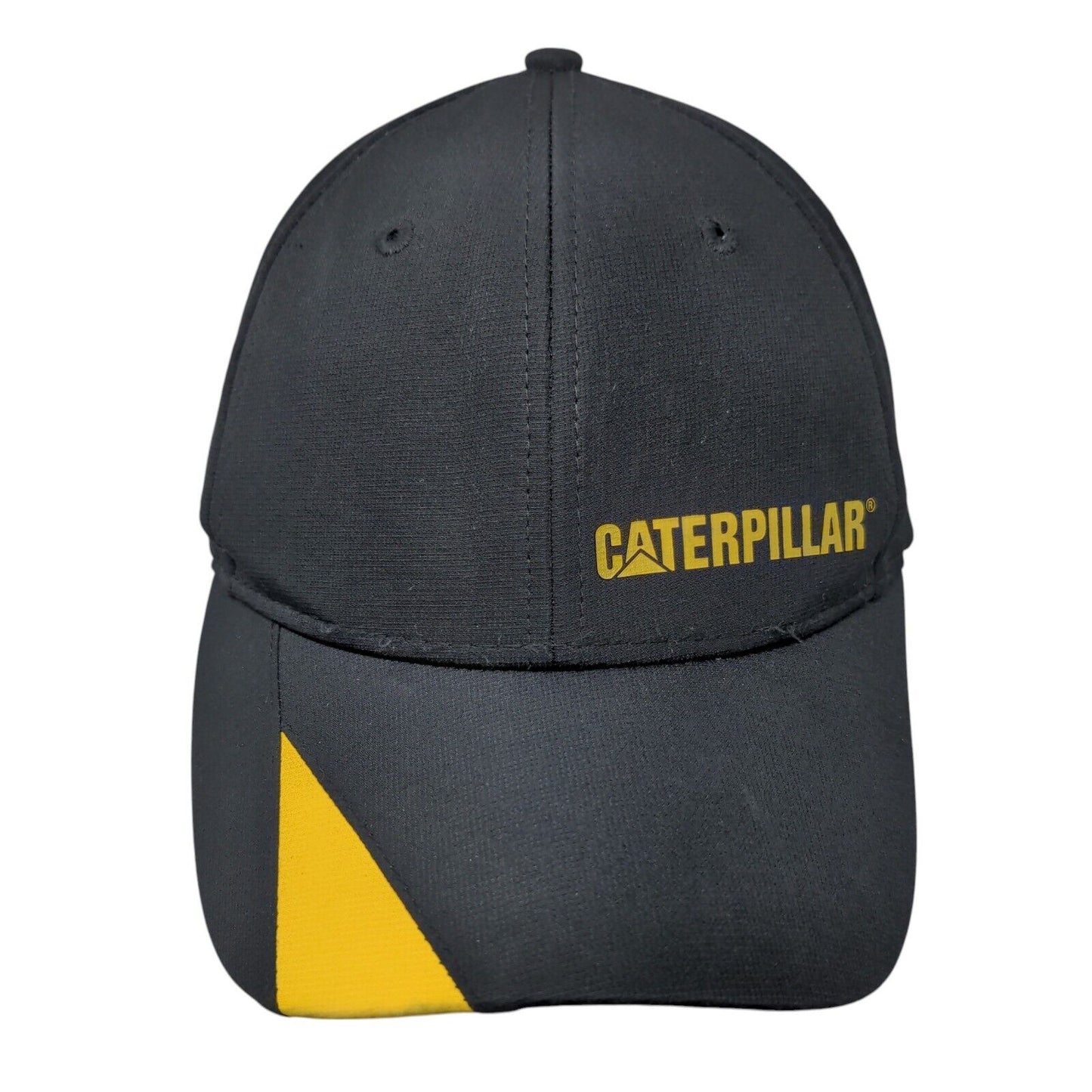 Caterpillar Slideback Hat Black One Size Adjustable Vented Holes Polyester