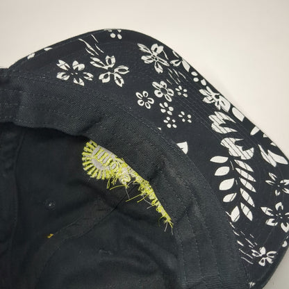 Fahrenheit Baseball Cap Black One Size Moss Greenhouses Floral Hibiscus Hat