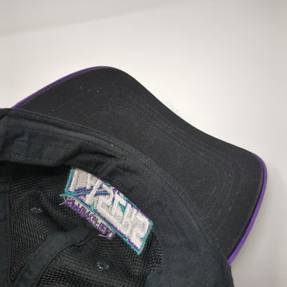 Springfield Lasers Tennis Slideback Hat Black One Size Adjustable Embroidered