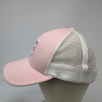 Las Vegas Raiders NFL Trucker Hat Pink One Size Mesh Back Snapback Shield Logo
