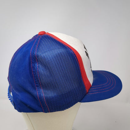 Young An Trucker Hat Blue Vintage Rupp's Trucking Excavation Mesh Snapback Logo