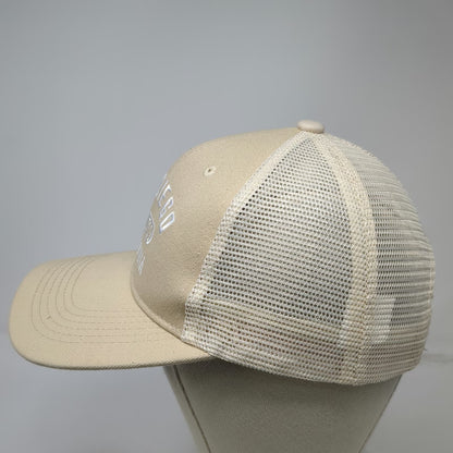Trucker Hat Beige One Size Mesh Back Snapback San Diego California Embroidered