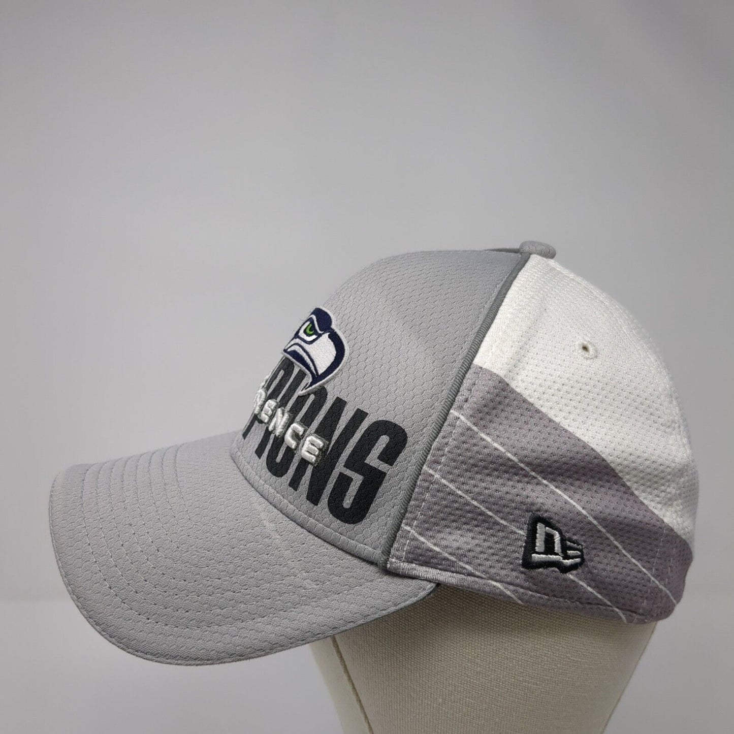 Seattle Seahawks Fitted Hat Gray OSFASuper Bowl XLVIII Logo New Era 39Thirty