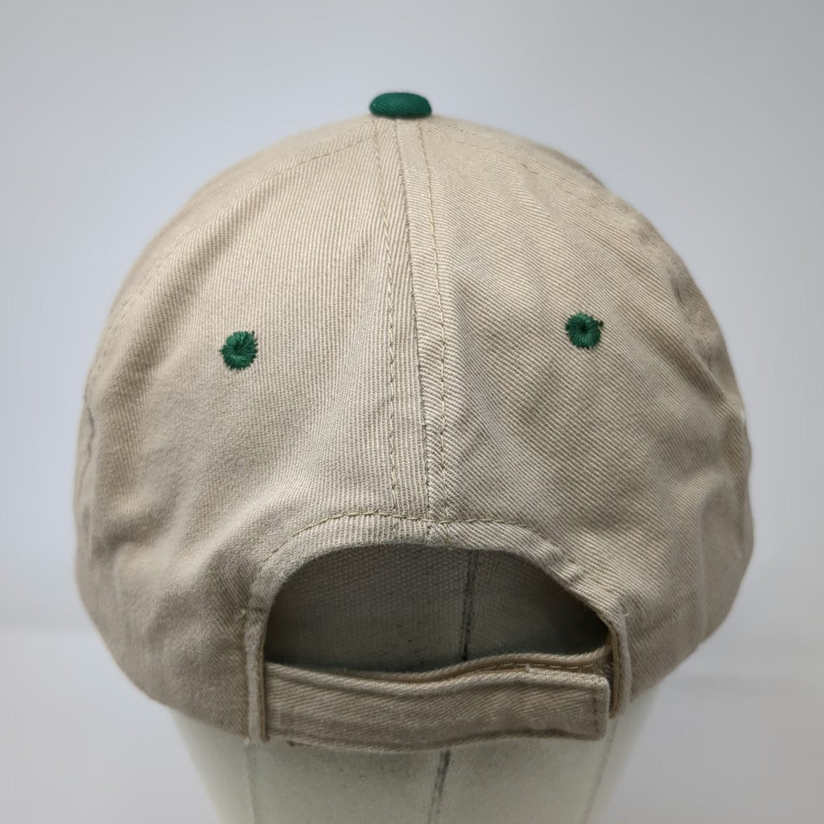 Outdoor Cap Powder River U Logo Beige Baseball Cap One Size Strapback Hat Green