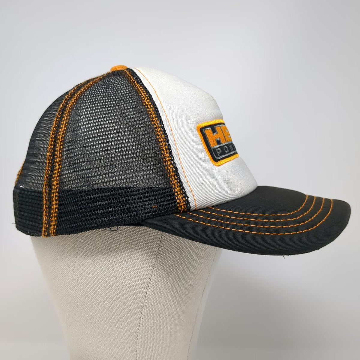 H3 Headwear Hemi Powered Mopar Trucker Hat Black One Size Mesh Back Stitching