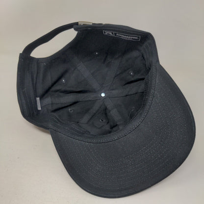 GVL Slideback Hat Black One Size Embroidered Logo Adjustable Richardson
