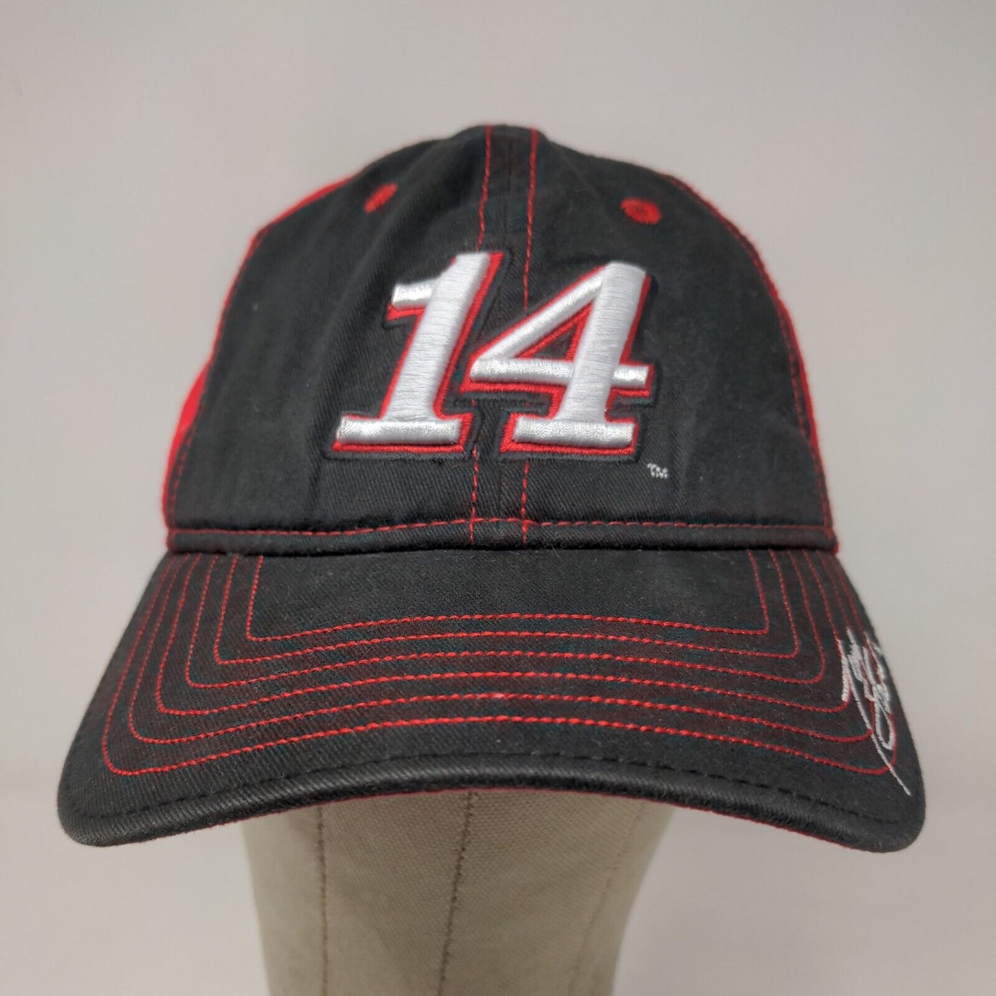 Chase Authentics Boy's Strapback Hat Red Black Embroidered Tony Stewart #14