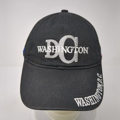 Washington, D.C. USA Flag Slideback Hat Black One Size Embroidered