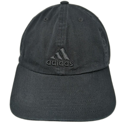 Adidas Baseball Cap Black One Size Tonal Logo Adjustable Slideback Sport Hat