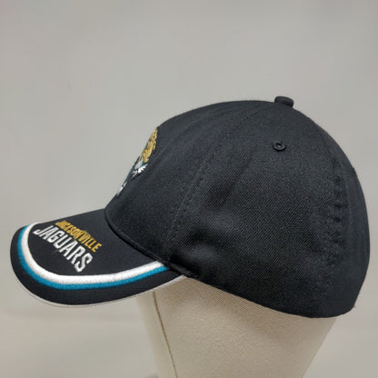 NFL Men's Strapback Hat Black OSFA Embroidered Jacksonville Jaguars Logo