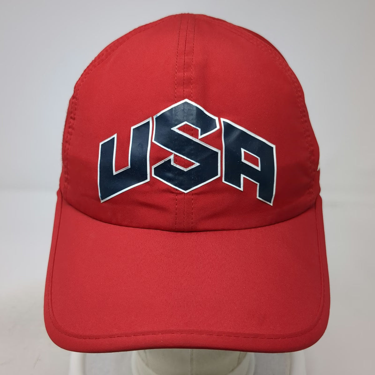 Nike Baseball Cap Red One Size 2012 Olympics USOC Logo Dri-FIT Strapback Hat