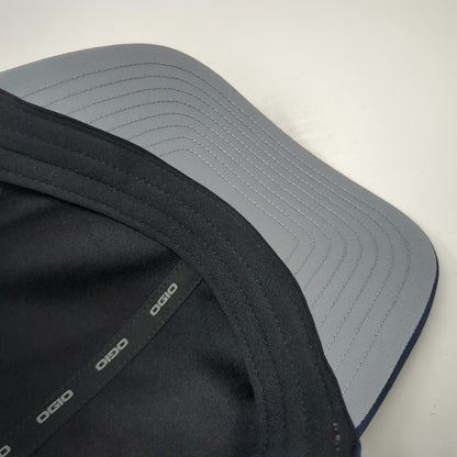 OGIO Baseball Cap Blue One Size Adjustable Hat Strapback Stretch Curved Brim