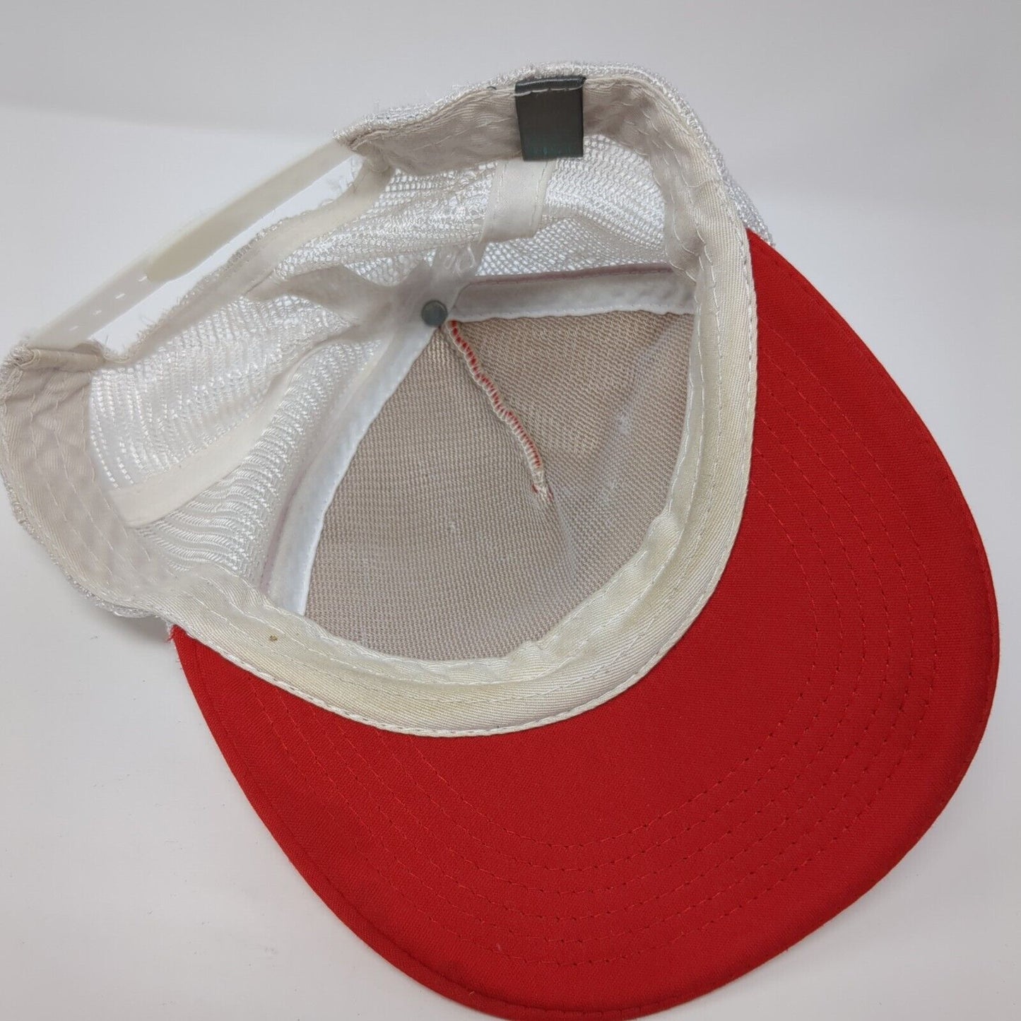 Y Camp Snapback Mesh Back Trucker Hat Red One Size Colorblock District