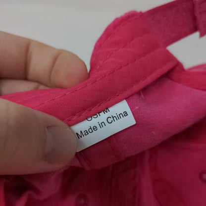 Unbranded Strapback Hat Pink OSFM Adjustable Solid 6 Panel Blank