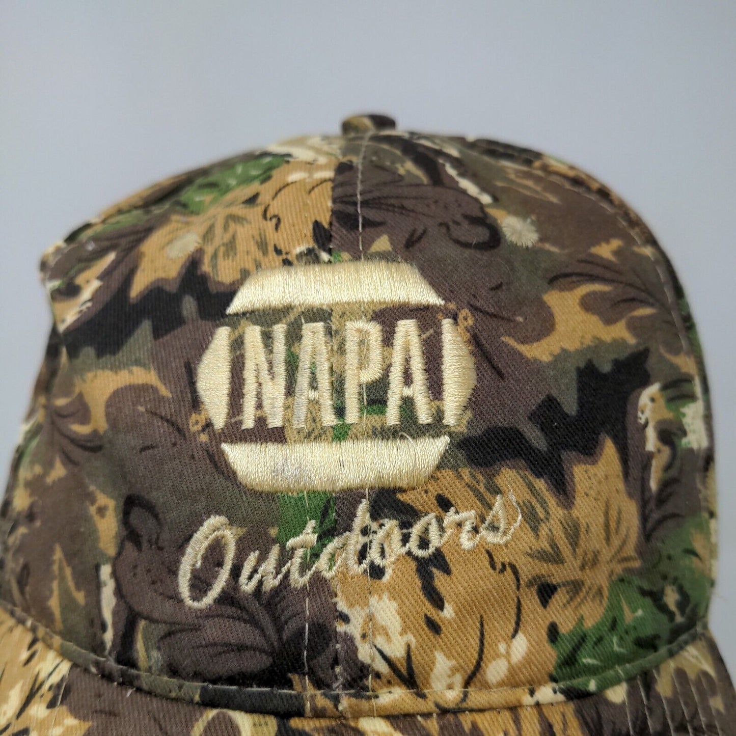 NAPA Outdoors Men's Strapback Hat Camo Size OSFM Embroidered 100% Cotton