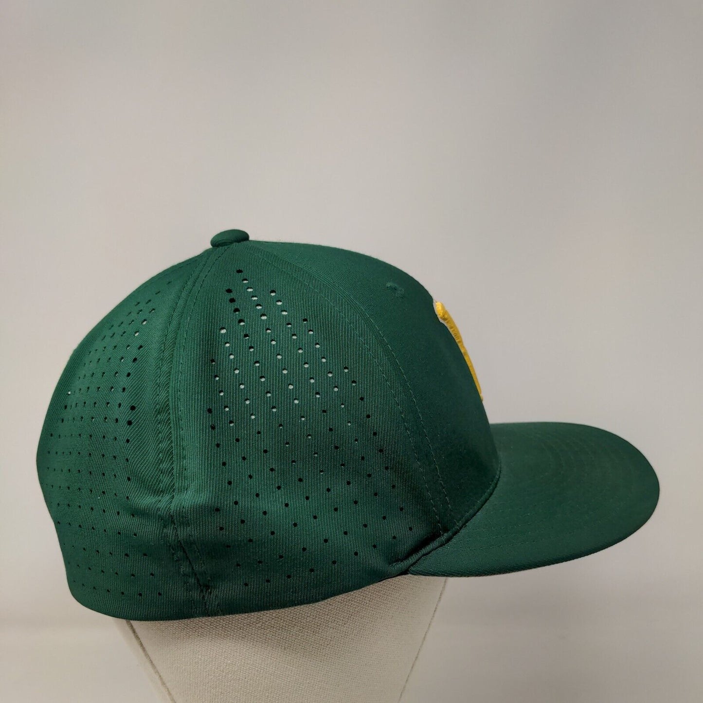 Y Initial Fitted Hat Green L/XL Embroidered Flexfit Yupoong Cap America