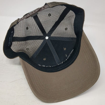 Carhartt Trucker Hat Brown One Size Mesh Snapback Embroidered Logo Workwear Cap