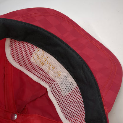 Florida Novel-Tees 5 Panel Hat Red Vintage Petes Boca Raton Panther Checkerboard