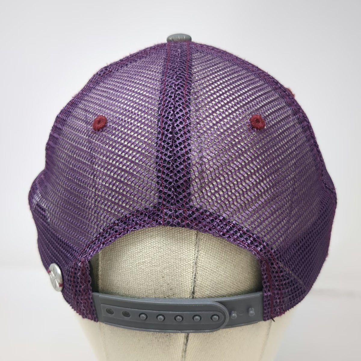 Athleta Trucker Hat Purple OS Mesh Back Snapback Cotton Blend Activewear Workout