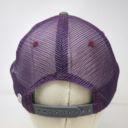 Athleta Trucker Hat Purple OS Mesh Back Snapback Cotton Blend Activewear Workout