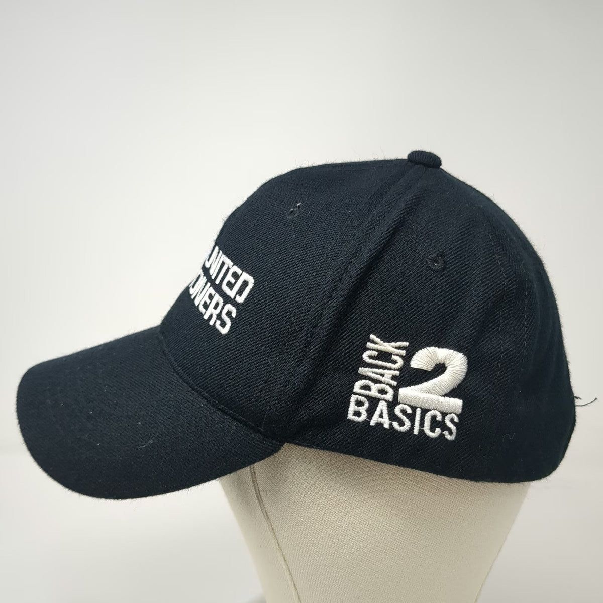 Outdoor Cap Baseball Black One Size United Stationers Back 2 Basics Logo Hat