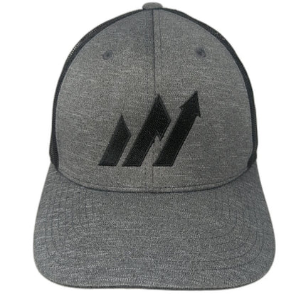 Team Webco Americor Trucker Hat Gray One Size Mesh Back Snapback Logo Structured
